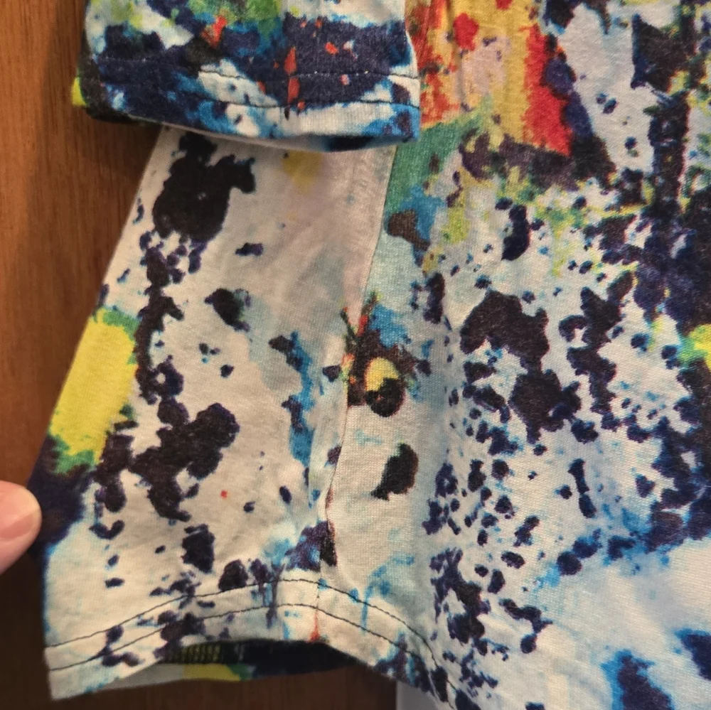 Peck & Peck Watercolor Abstract SUPER CUTE Women's Top SzPXL - Picture 3 of 6